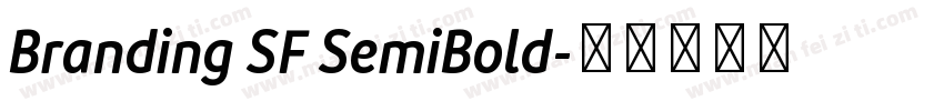 Branding SF SemiBold字体转换